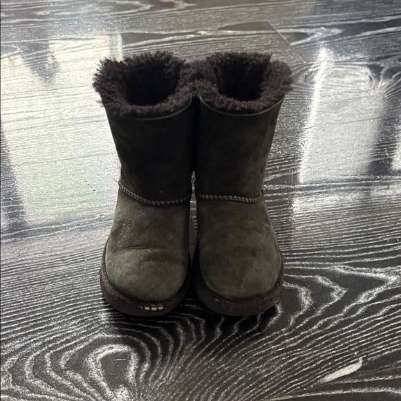 UGG kids toddler Bailey Bow boots Black Size 10 10T - Picture 2 of 5